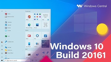 Windows 10 Build 20161 - Start Menu, Notifications, Taskbar, Tablet Mode + MORE