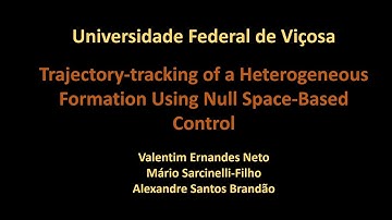 Trajectory-tracking of a Heterogeneous Formation Using Null Space-Based Control