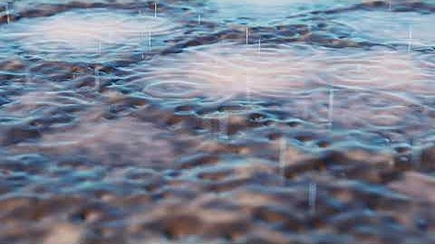Rain effect made with CINEMA 4D