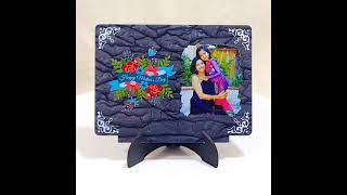 *Grey Marbel Acrylic Plate* inches ~Drc VPit (No Stickers) ~ *Rs.420* rja ship extra *