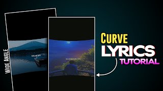 Trending Curve Lyrics Video Editing In Capcut | Wide Angle Sharpen Curve Lyrics Video Tutorial