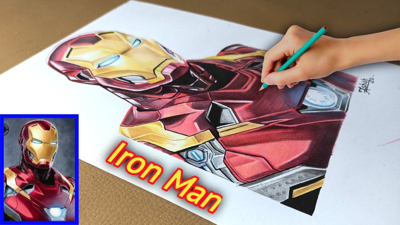 Iron Man pencil drawing during lockdown : r/Avengers