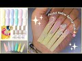 TRYING BORN PRETTY PASTEL POLISHES🐣🌸| gel polish review and swatching + spring nail art!✨