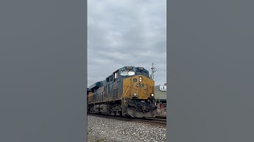 Super fast Csx intermodal flys past me with horn show! #csxtransportation #railfan #railway #train