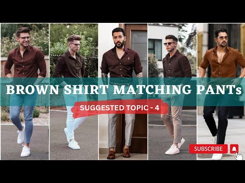 Is it ok to wear a brown shirt and black pants together  Quora