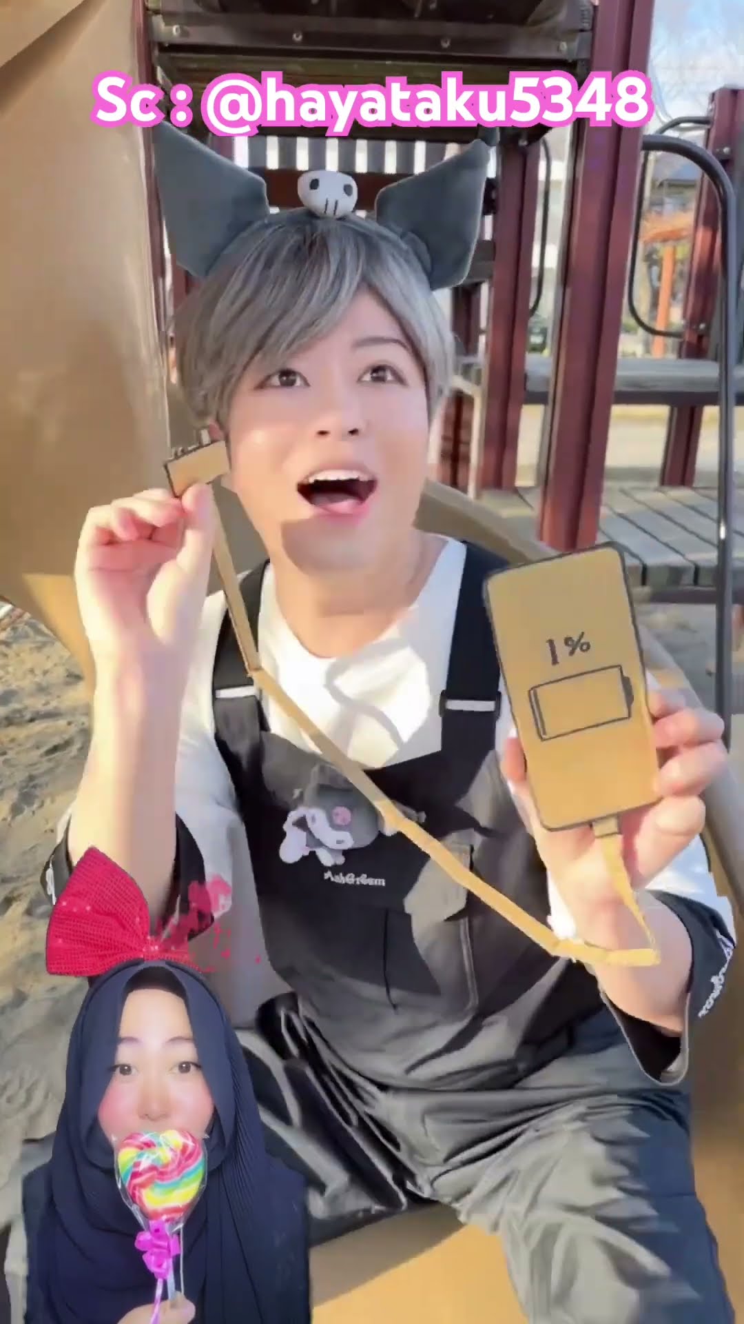 POV BATERAI HANDPHONE HABIS KETIKA MAIN DI TAMAN ⁉️? @hayataku5348 #shorts #funny #dubbing