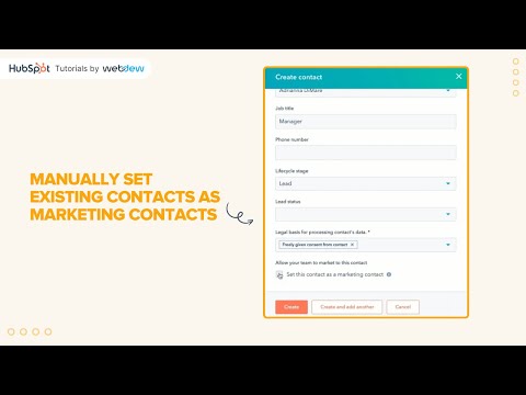 How to manually set existing contacts as marketing contacts