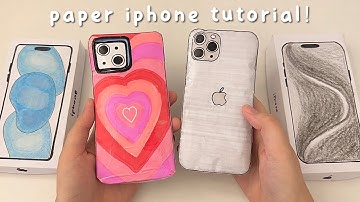 [❗️tutorial❗️] How to make paper iphone15 and case + unboxing! | asmr paper diy