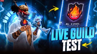 FF LIVE GUILD TEST 🔴 \ LIVE GUILD TEST \ FREE FIRE LIVE CUSTOM #desigamer #nonstopgaming #gyangaming