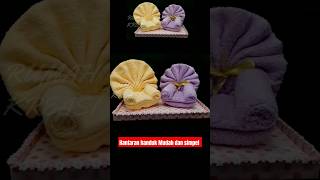 Cara membuat hantaran handuk terbaru || Cara menghias handuk hantaran mudah dan simpel
