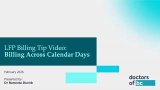 LFP Billing Tip: Billing Across Calendar Days