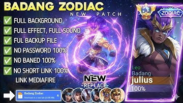 NEW UPDATE!! Script Skin Badang Zodiac - Leo No Password | Full Effect Voice | Patch Terbaru