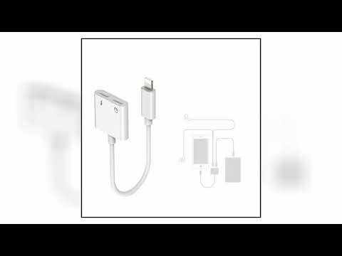 gocomma Dual Headphone Jack Adapter Audio with Charge Splitter for iPhone X / 8/ 7 Plus