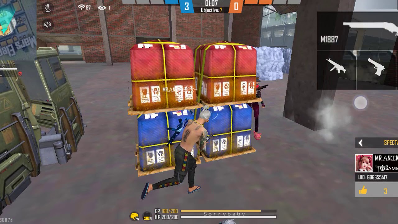 1v2 custom game palay free fire - YouTube