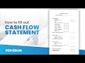 How to Fill Out Cash Flow Statement Online | PDFRun