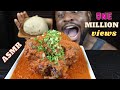 Mukbang Massive Whole Chicken Pepper Soup with Fufu/African Mukbang/Black in Japan.
