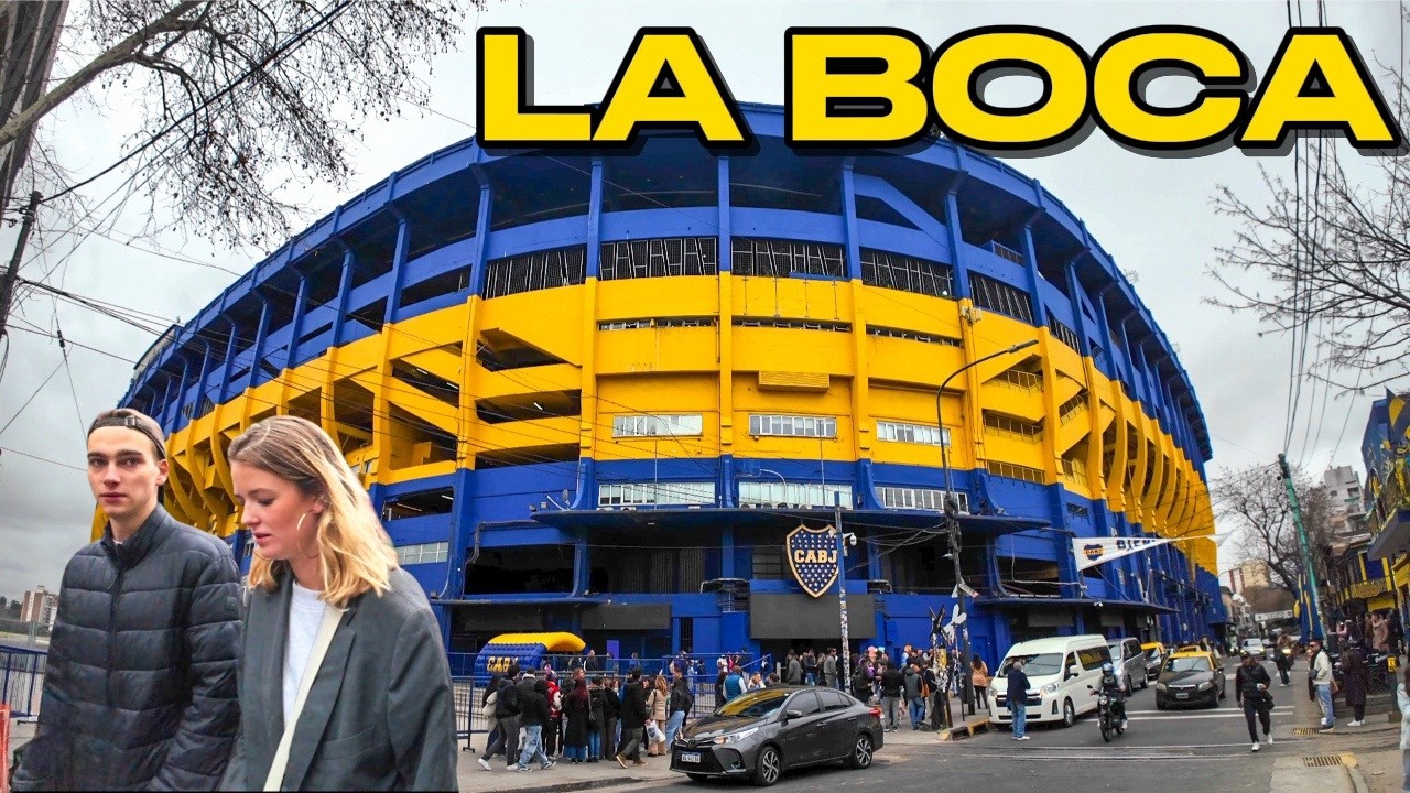 【4K】Barrio LA BOCA, Buenos Aires - El Barrio más Colorido de Argentina