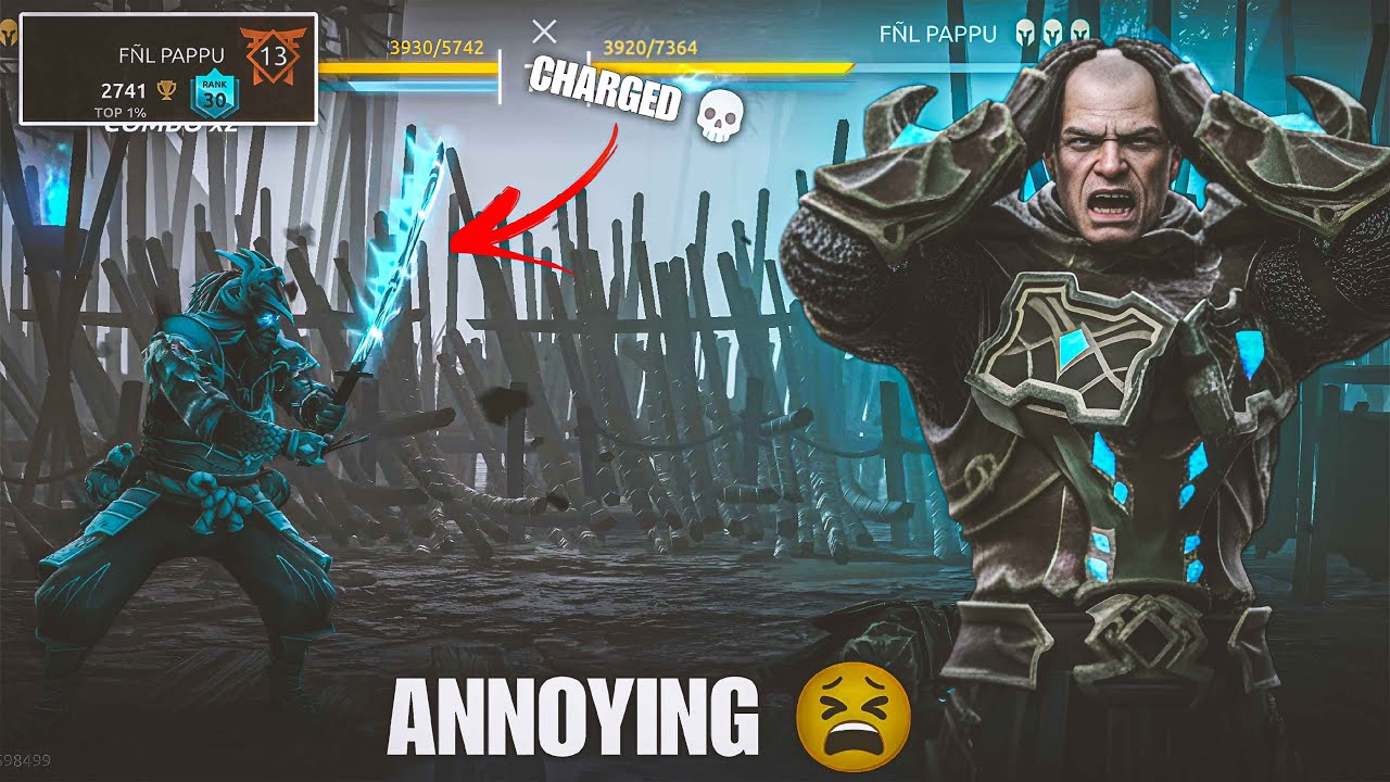 Why fighting against ling is a headache 😫 | Shadow fight 4 arena