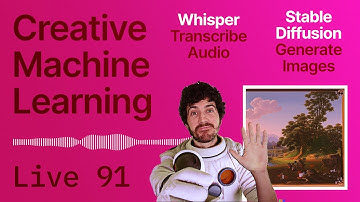 Live 91: TRANSCRIBE Audio with WHISPER and GENERATE images with STABLE DIFFUSION, Locally