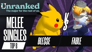 Ble$$e (pikachu) Vs Fable (sheik) - Unranked 2025 - Melee Singles - Top 8, Losers Semis