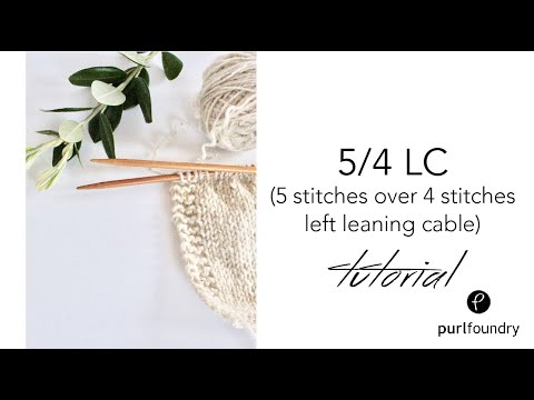 5/4 LC (left leaning cable)