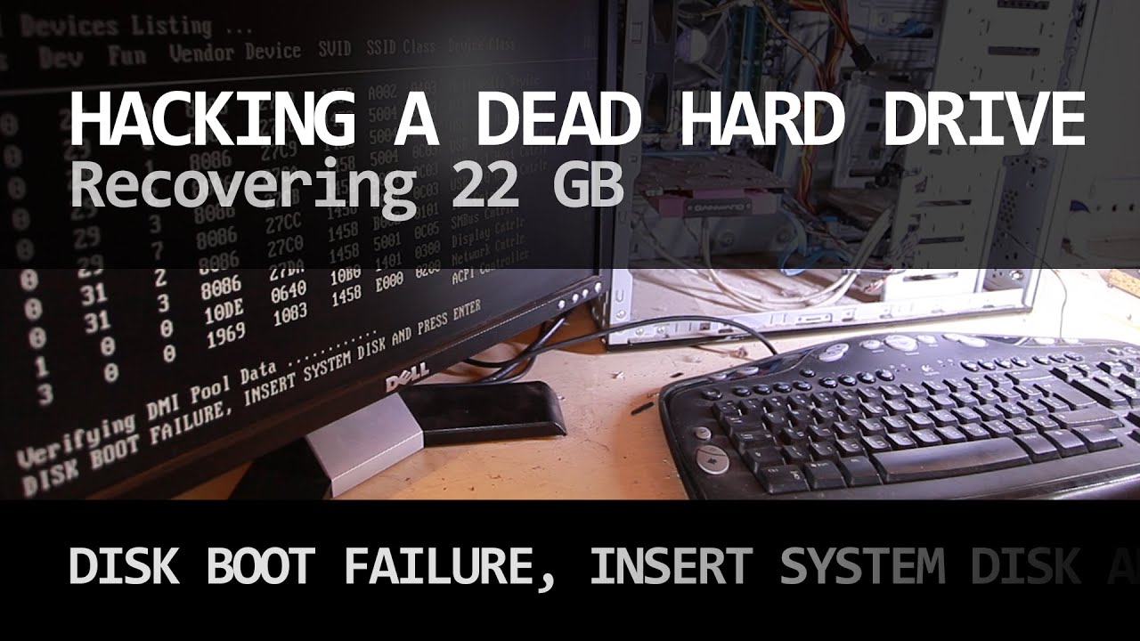 Disk Boot Failure Hacking A Dead Hard Drive Youtube
