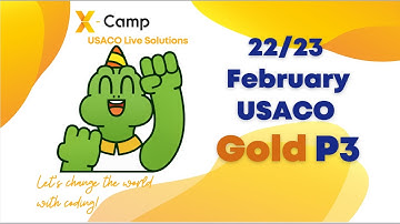 USACO 2023 Feb Gold Problem 3 Live Solution