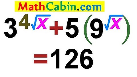 Exponential Equations problem #2 ! ! ! ! !