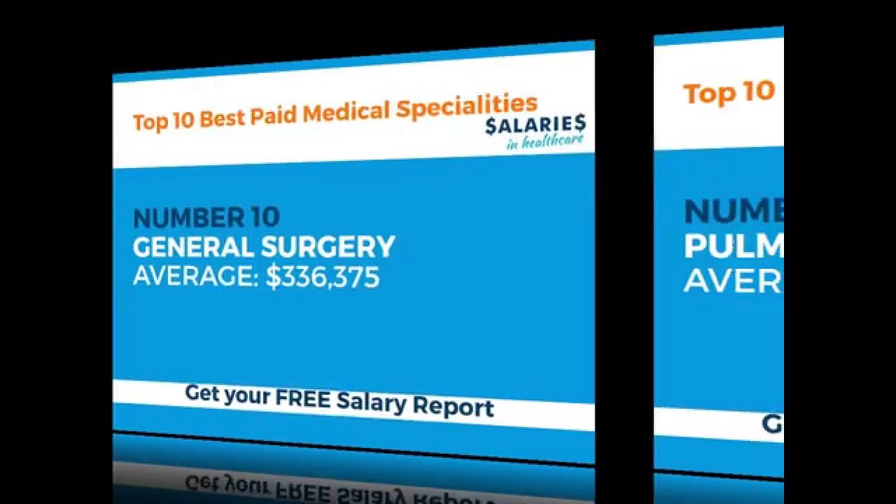 Top 10 Best Paid Medical Specialities YouTube