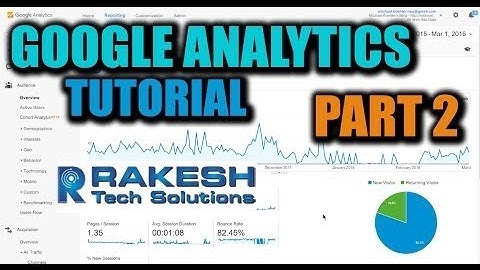 Google Analytics Part - 2 | Google Analytics Tutorials For Beginners 2017 - Rakesh Tech Solutions