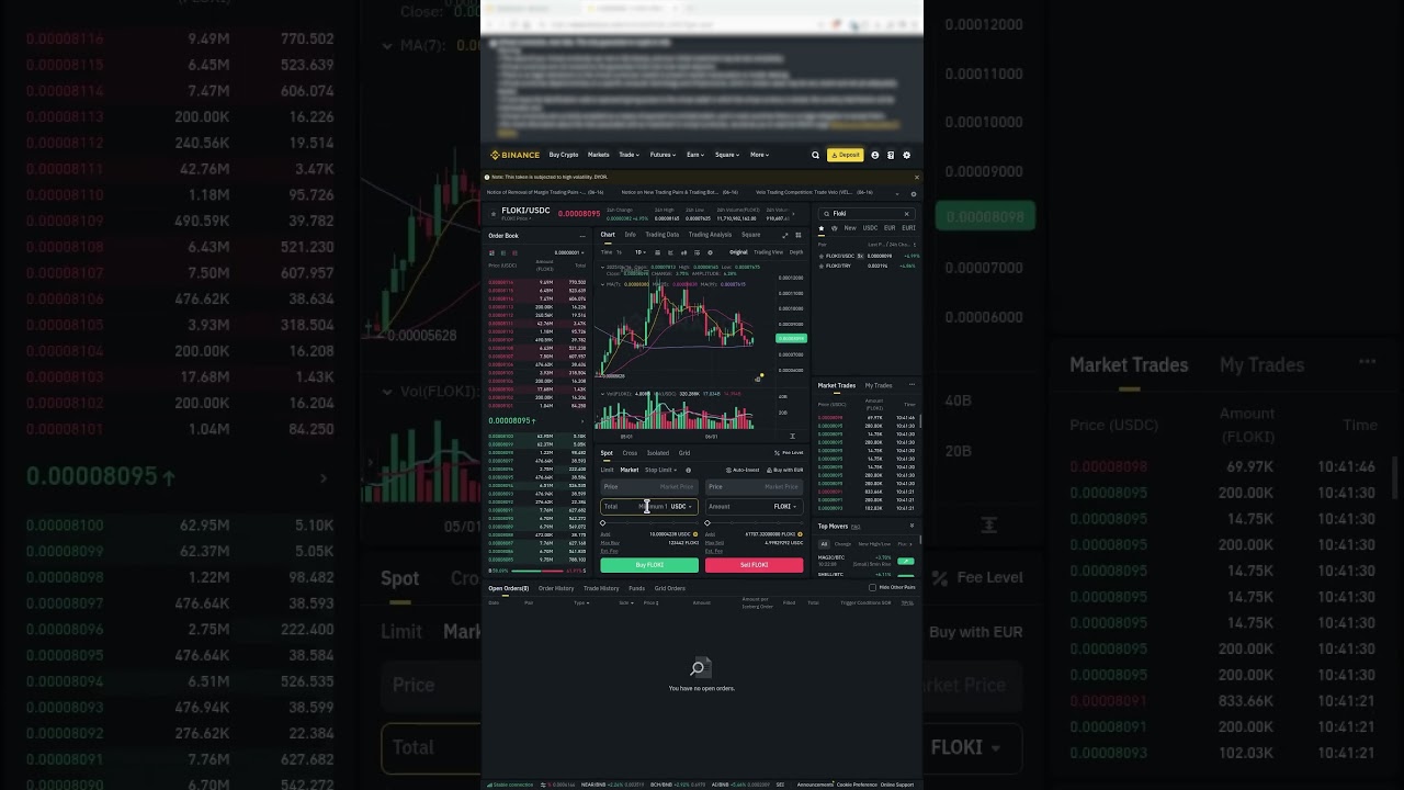 How to buy Floki on Binance in under 30 seconds - YouTube