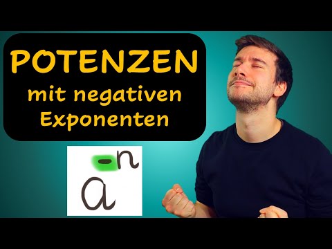 Video: Wie macht man Exponenten mit negativen Zahlen?