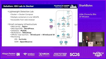 SF24EU - Ladislav Bačo SharkByte: IDS Lab in Docker