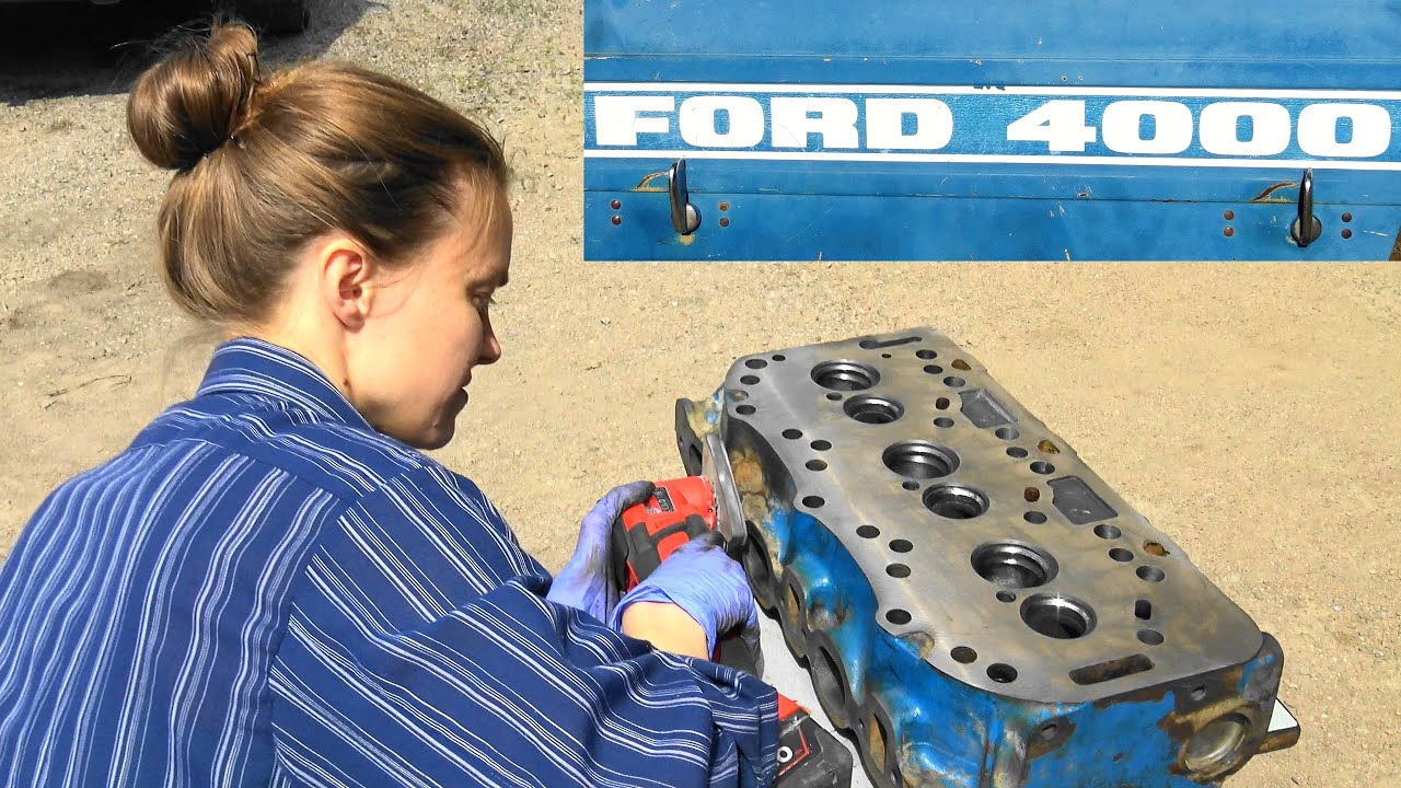 Ford Tractor 4000 kansiremontti  | Sylinder Head Gasket Replacement