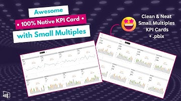Power BI Compact KPI Cards with Small multiples and Error Bars in IBCS Style - No SVGs! 100% Native!