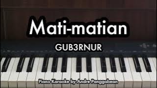 Mati-matian - GUB3RNUR | Piano Karaoke by Andre Panggabean