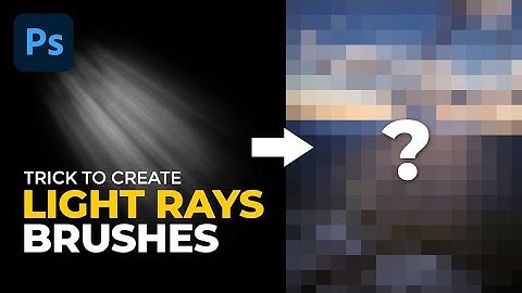 Trick To Create Custom Light Rays Brushes in Photoshop | WALIZAI TECH
