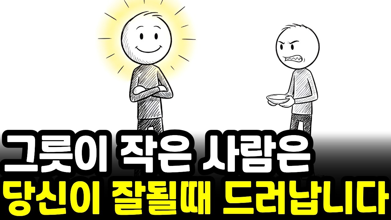 사람을 오래 겪은 사람에게 보이는 그릇이 작은 사람의 특징 | 일상심리학