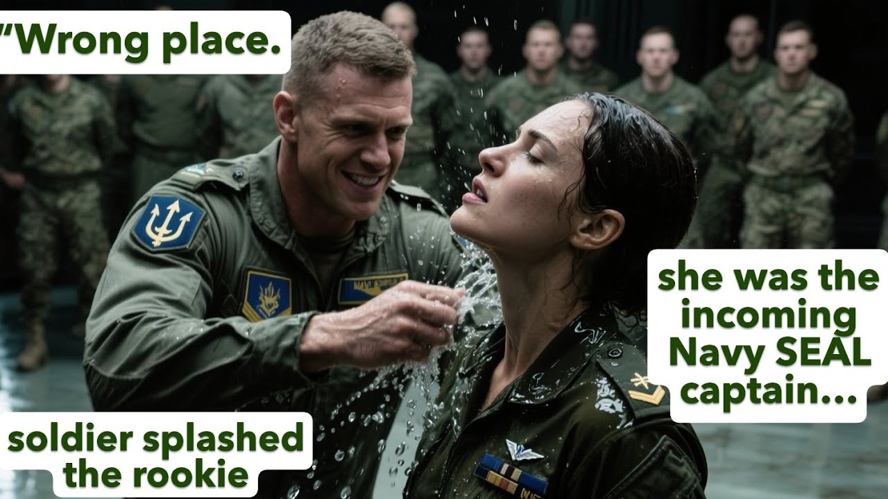 «Не там». Солдат обрызгал новичка, не зная, что это новоиспечённый капитан спецподразделения ВМС ...