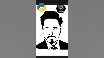 Ironman Sketch Using Python | Robert Downey Junior | RDJ #shorts #python #codinglover #status
