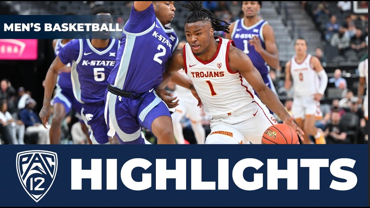 No. 21 USC vs. Kansas State Men's Basketball Highlights 202324