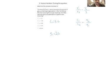 Inverse Variation Part 1