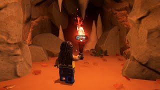 How to Find And Enter a Cave in The Survival World LEGO Fortnite (Knotroot & Marble Location)