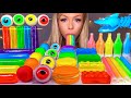 ASMR *RAINBOW FOOD* JELLY NOODLES, NIK-L NIP WAX STICK, EYEBALL JELLY, LEGO, SOUR CANDY MUKBANG 먹방