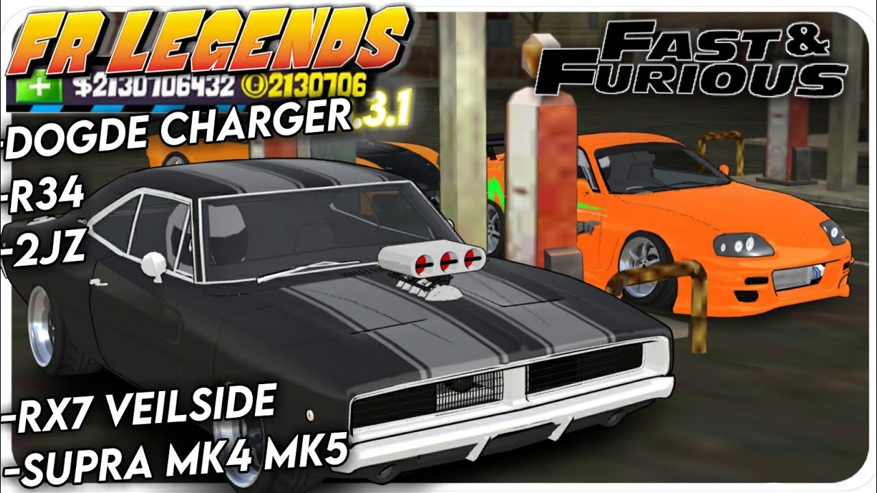 Fr legends FAST AND FURIOUS mod apk DOGDE CHARGER supercharger,