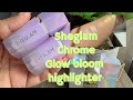 SHEGLAM Chroma-Glow Bloom Liquid Highlighter color changing swatches 🐴