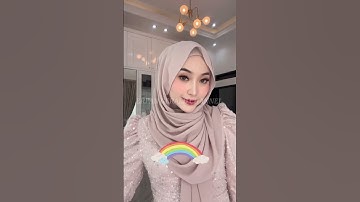 TUTORIAL HIJAB PERGI KONDANGAN | WANITA MUSLIMAH WAJIB TENGOK.👈 #shorts #tutorial #kondangan