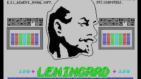 Leningrad 128K Animation Demo (ZX Spectrum)