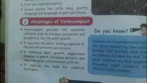 TERM III STD 5 SCIENCE LN:1 OUR ENVIRONMENT [VERMICULTURE]