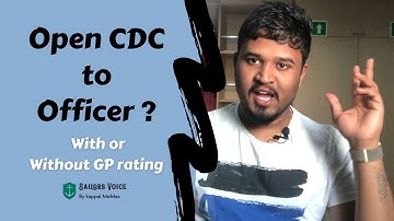 Open CDC To Officer? | Can Become Captain of ship Without any degree or GP rating ?